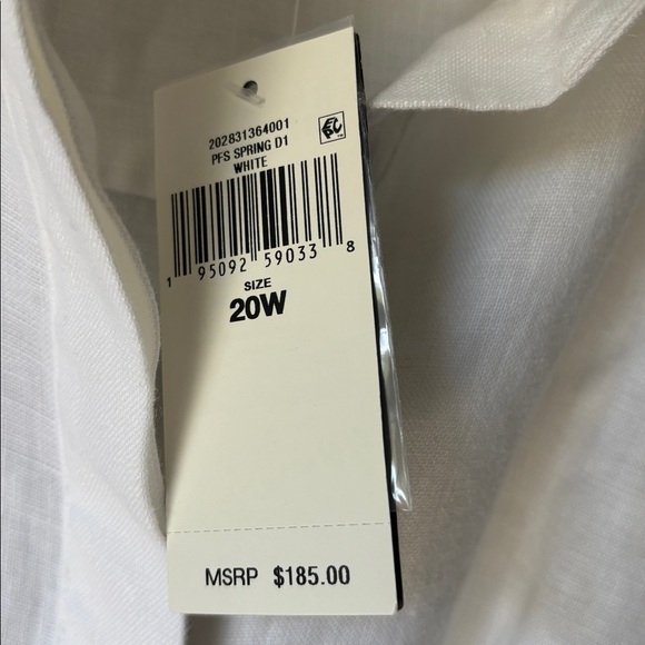 NWT‼️Ralph Lauren Tie-front Shirt Dress size 20W - Picture 5 of 7